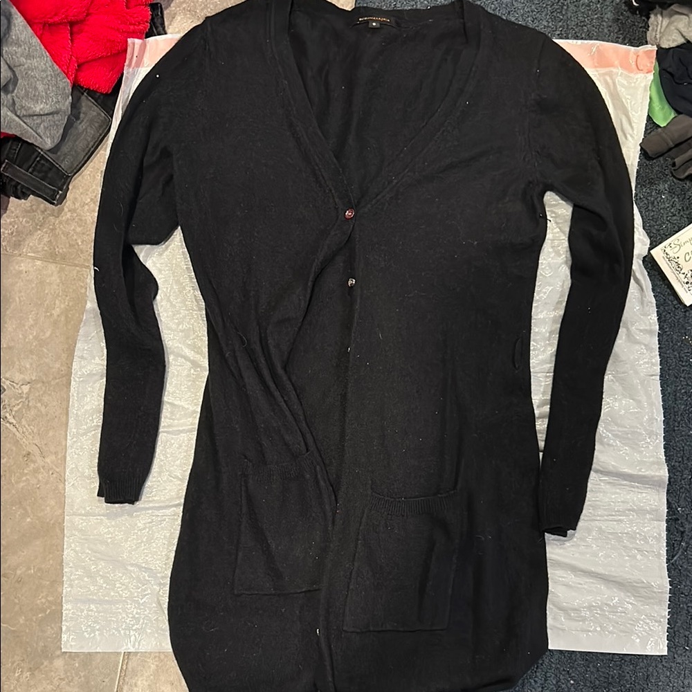 BCBGMaxAzria Classic Black Cardigan